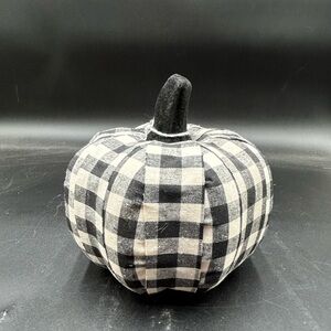 Fall decor black Buffalo plaid pumpkin, pumpkin, thanksgiving, Halloween